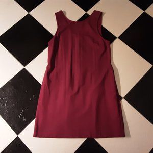 JCrew women sheath rasberry ponte stretch dress Large